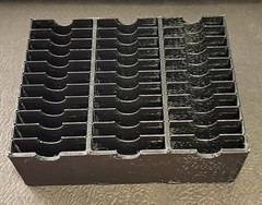 3D Printed 3 Row 11 Column CPU Processor Holder (Black) For Intel CPUs