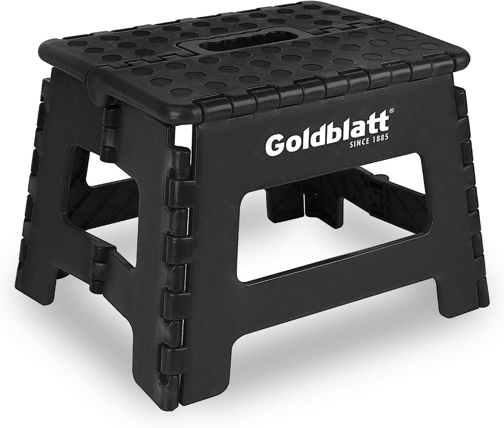 Goldblatt 8.5" Folding Step Stool Lightweight Heavy-Duty Plastic Portable Stools