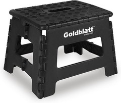 Goldblatt 8.5″ Folding Step Stool Lightweight Heavy-Duty Plastic Portable Stools