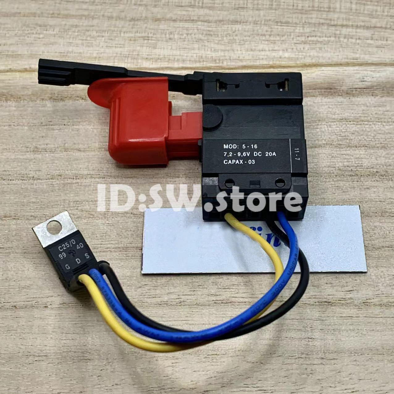 1pc CAPAX03 7.2V-9.6V DC 20A hand drill switch CAPAX-03 gallery