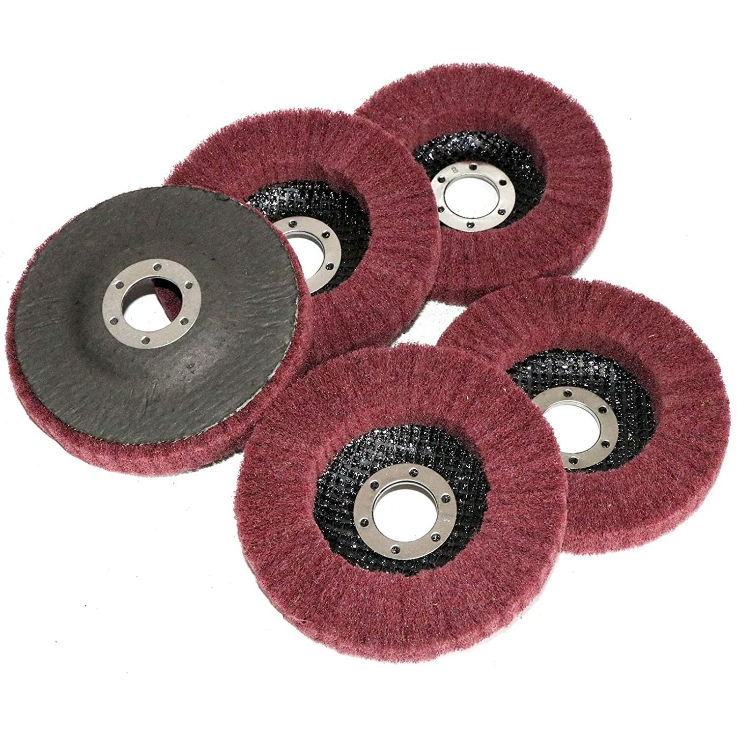 5PCS 4-1/2" Nylon Flap Disc Metal Polishing Buffing Wheel Pads for Angle Grinder gallery