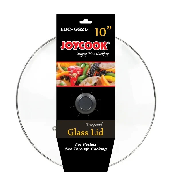 JOYCOOK Tempered Glass Lid/Tip for Perfect See Through Cooking 26 cm (10.24") gallery