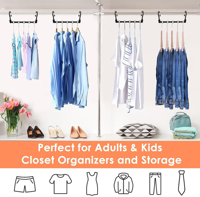 Magic Clothes Hangers Space Saving, Premium Closet Organizers and Storage, Sturd gallery