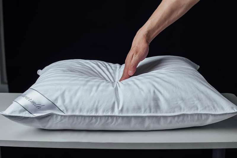Goose down Feather Soft Pillows One Pillow 100% Cotton Supportive Bed Pillow Str gallery
