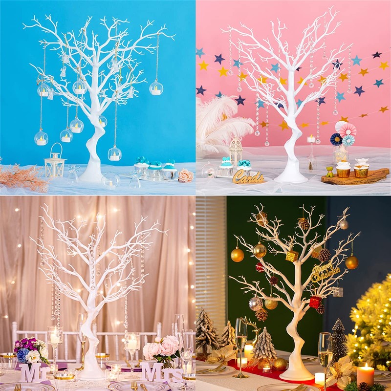 2ft 6in White Artificial Tree Removable Branch Design for Decorations and Cen... gallery