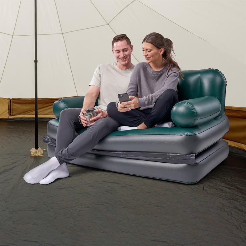 Inflatable Air Couch Double Sofa Recliner Bed Portable Adjustable Camping gallery