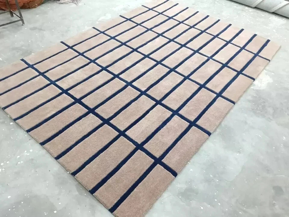 Modern Design Soft 100%NZ Wool Hand Tufted Handmade Rug Design Area Carpet Rug gallery