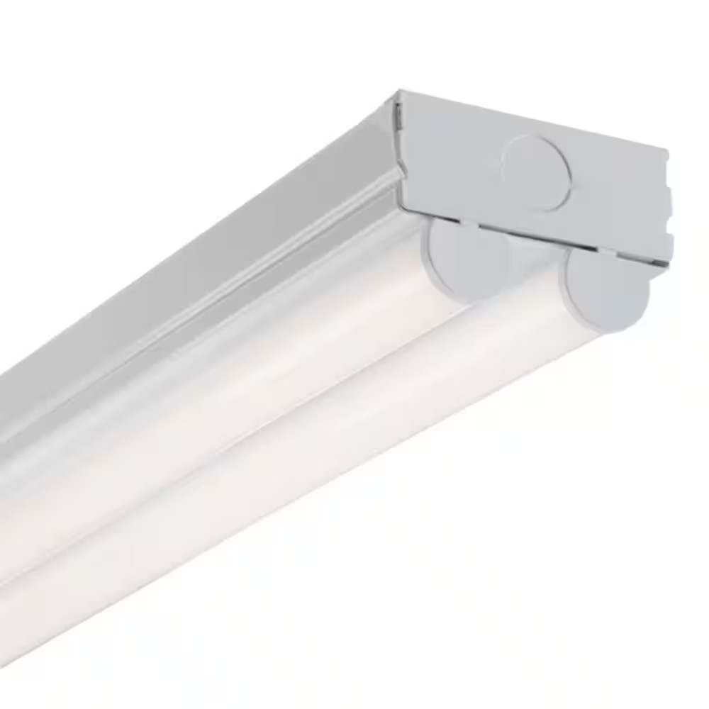 2 Ft. 2-Light Linear White Integrated LED Ceiling Strip Light with 2100 Lumens, gallery