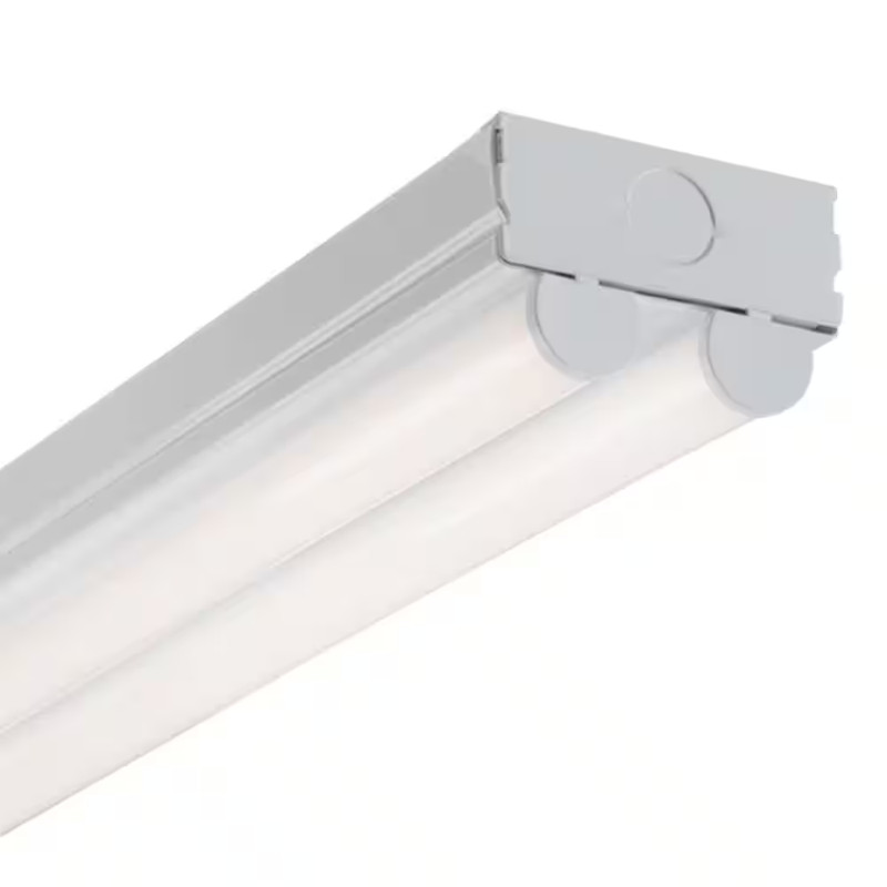 2 Ft. 2-Light Linear White Integrated LED Ceiling Strip Light with 2100 Lumens, gallery