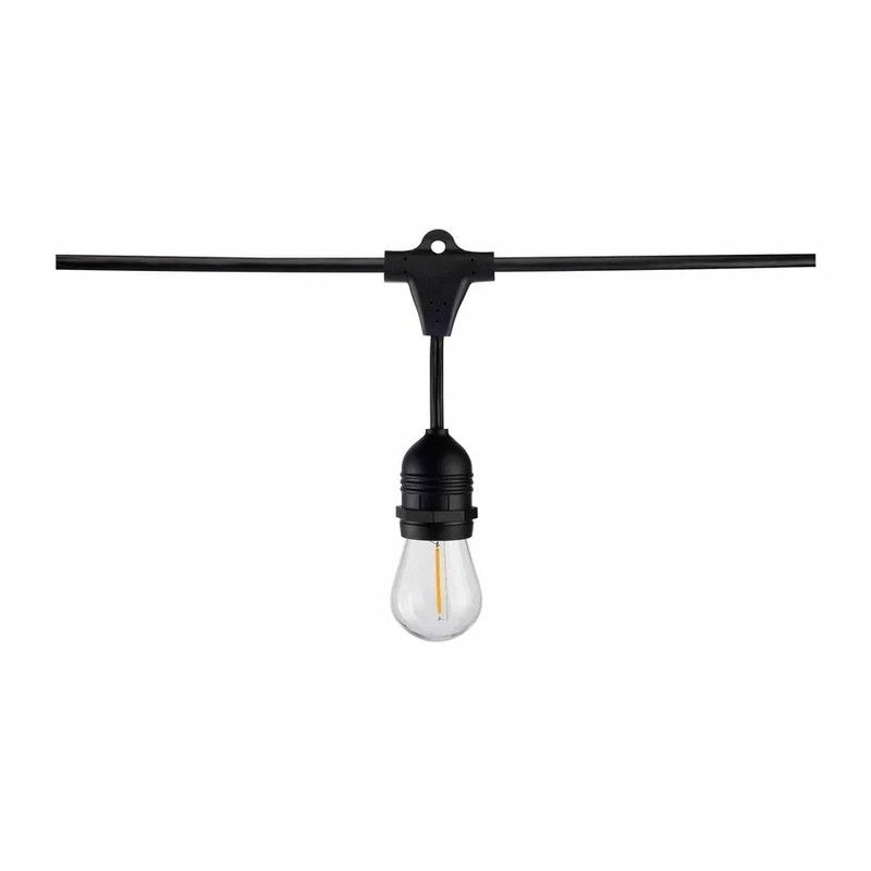 24Ft - LED String Light - Includes 12-S14 bulbs - 2200K - 120Vs - 2 Pack gallery