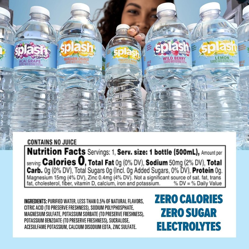 Refreshing Acai Grape Flavored Water Bottles - 6-Pack, 16.9 Fl Oz - Zero Sugar gallery