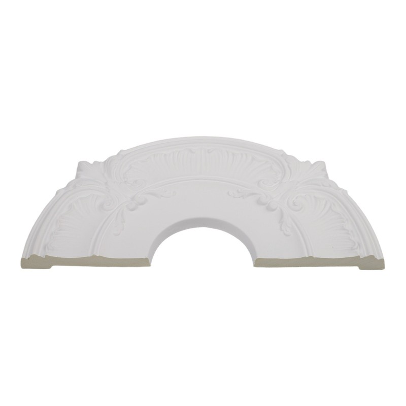 White Ceiling Medallion PU Plate for Fans and For Lights 11 81 Inch Diameter gallery