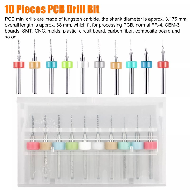 60X Mini Micro Hand Drill Bits Set Small Manual Keyless Chuck Pin Vise Rotary gallery