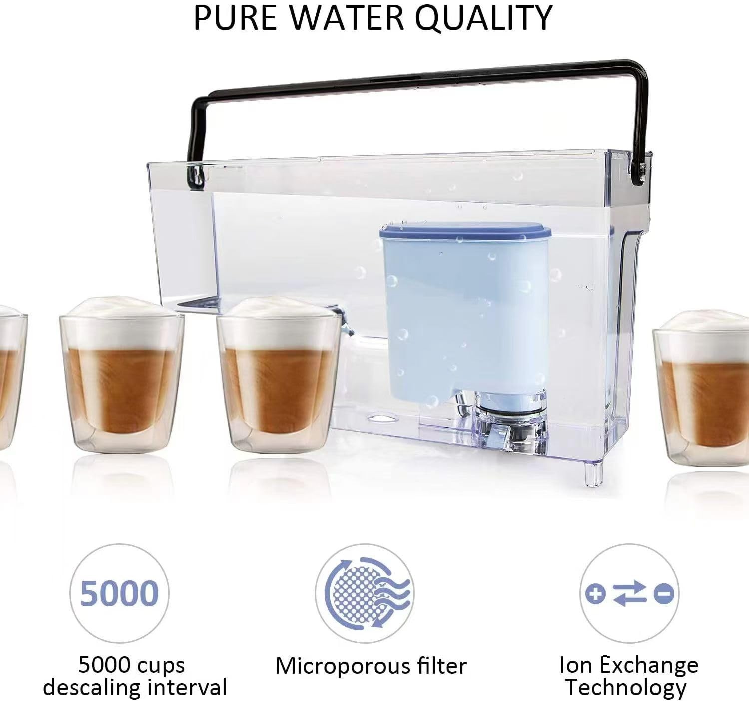 AquaClean Compatible Water Filters (2-Pack) & Descaling Liquid 4, White gallery