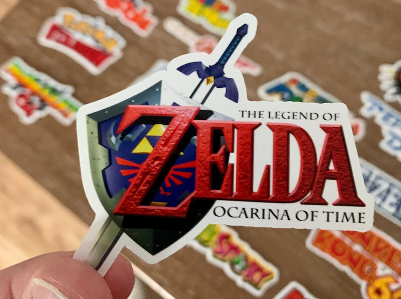 20 Nintendo 64 Logo Stickers - White, Clear or Holographic - Super Mario Kart gallery