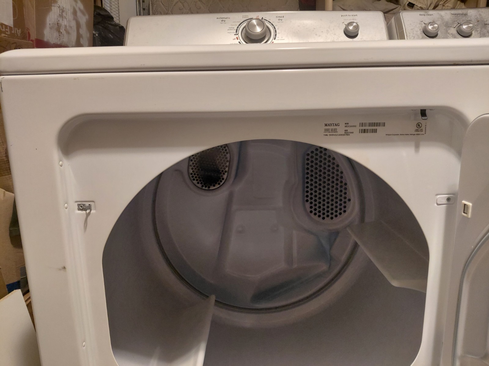 Maytag Washer & Dryer Set Top-Load Electric White MVWC400XW4 MEDC200XW2 gallery