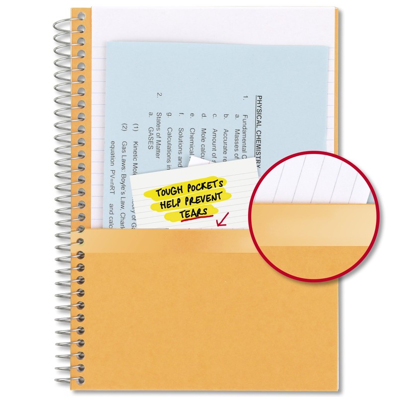 Five Star Spiral Notebook, 2 Subject, College Ruled Paper, 6 x 9-1/2, 80 Shee... gallery