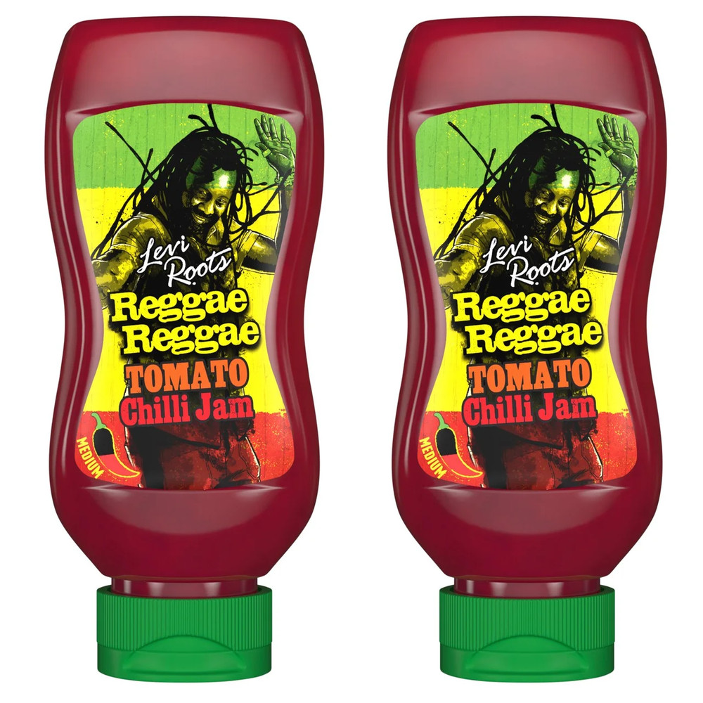 Levi Roots Reggae Tomato Chilli Jam Squeezy Bottle 300g PACK OF 2