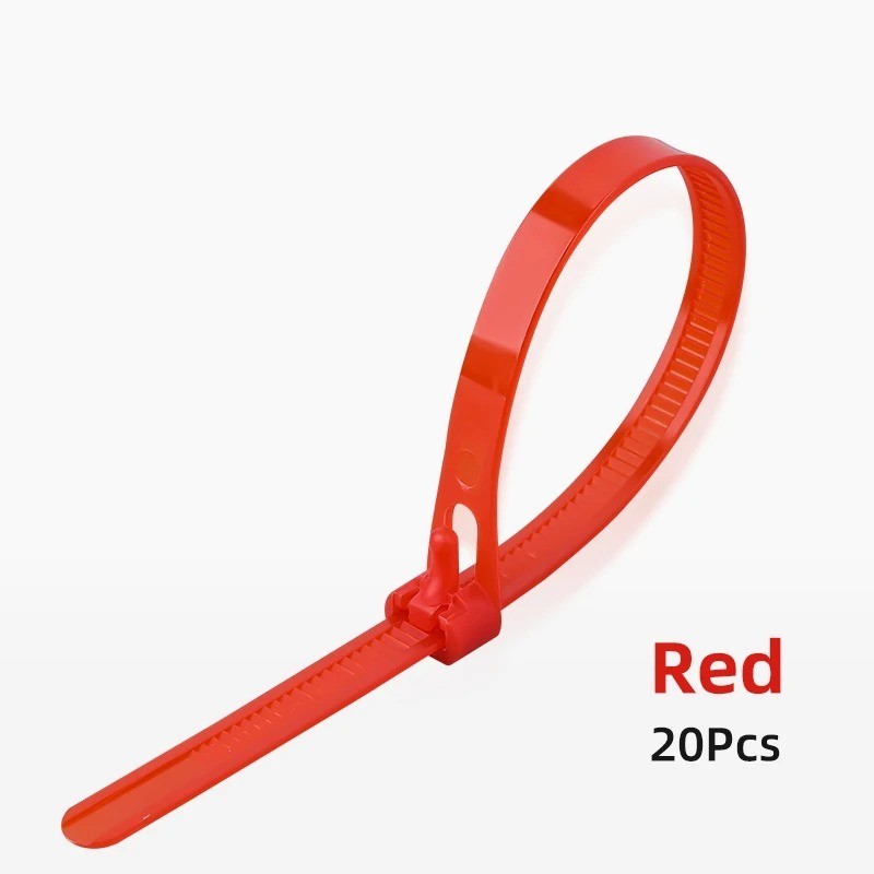 Reusable Cable Zip Ties 20PCS Releasable Nylon Wire Organizer Straps gallery