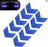 10 PCS Reflective Stickers, 1.97" x 1.77" Waterproof High Visibili Color: Blue gallery