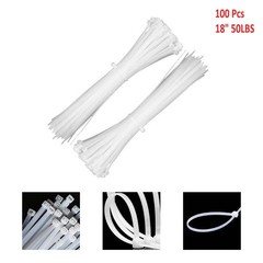 100pcs Cable Ties 18″ Nylon Heavy Duty Self-Locking Wrap Wire Zip UV Resistant