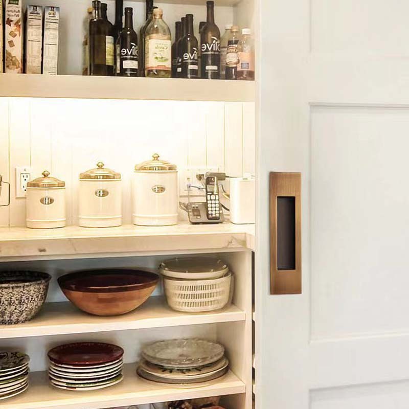 Square Recessed Door Handles Minimalist Aesthetics with Diverse Options gallery