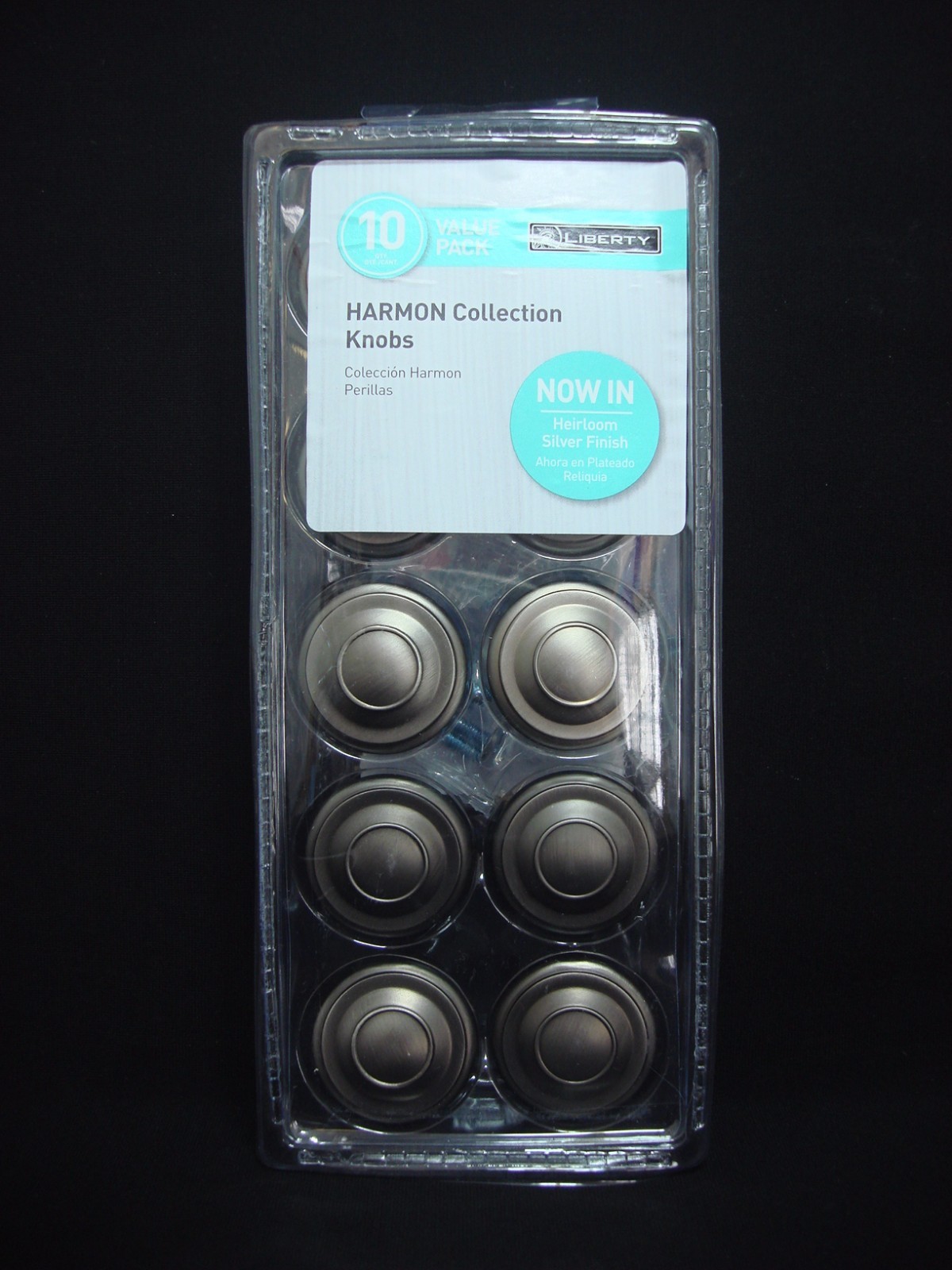 40 Liberty Harmon Collection 1 3/8" Knobs Heirloom Silver Finish Knob gallery