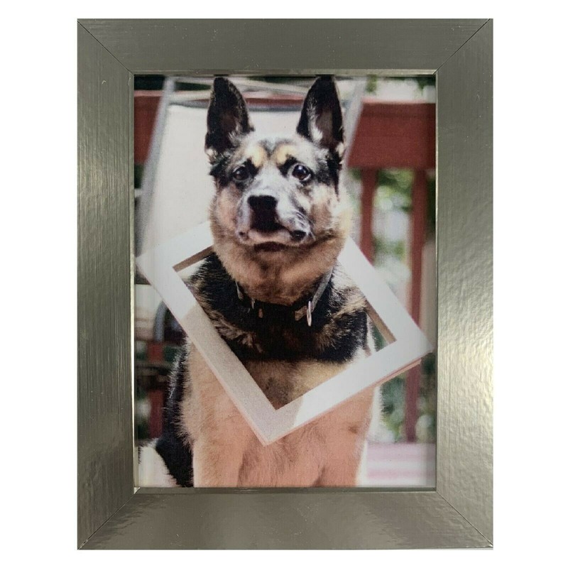 US Art Frames 1" Flat Metallic Silver MDF, Picture Poster Frame, Custom-B gallery