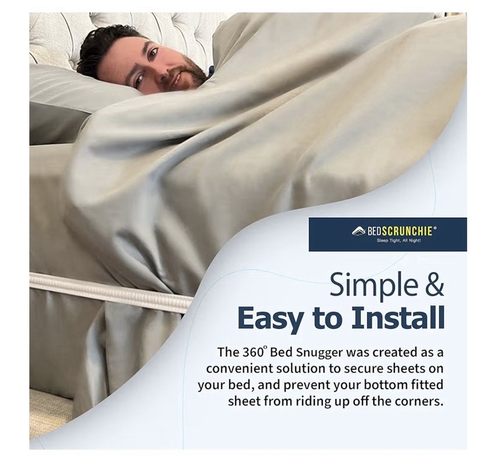 Bed Scrunchie 360 Degree Bed Sheet Holder Straps New In Package