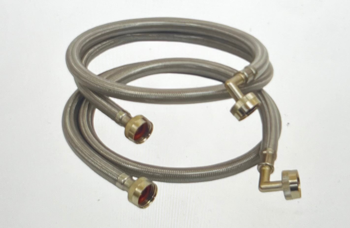 Everbilt 4 ft. Stainless Steel Washing Machine Hoses - Box of 24 (12 Sets Of 2) gallery