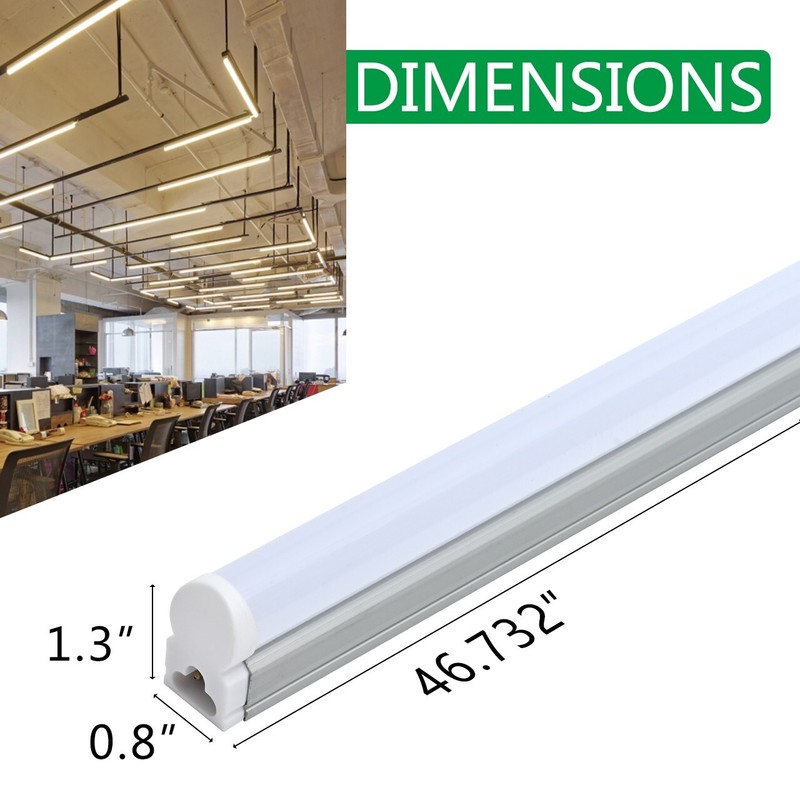 6 Pack LED T5 Integrated Single Fixture 4FT 20W LED Shop Light 6500K SuperBright gallery