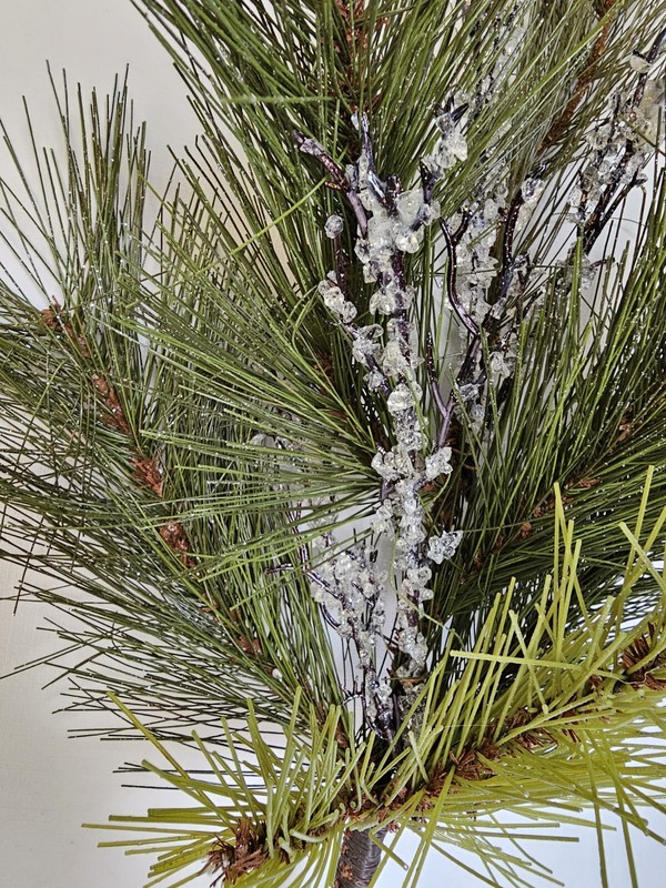 Artificial Pine Iced Twig Branch gallery