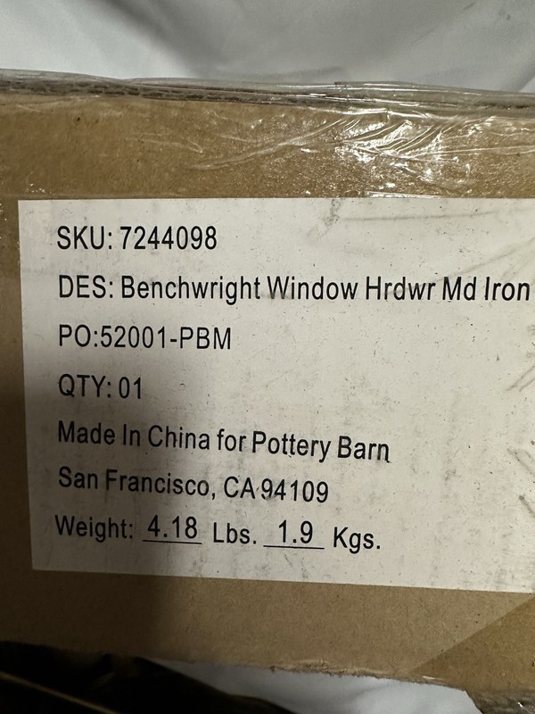 Pottery Barn Benchwright Hammered Bronze 1.25 Curtain Drapery Rod 48-88" gallery