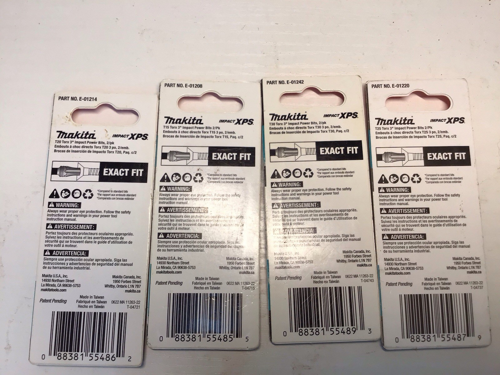 Makita Impact XPS Impact-Rated Torx Bit Set T15-T30 3 in Steel (8pc) gallery