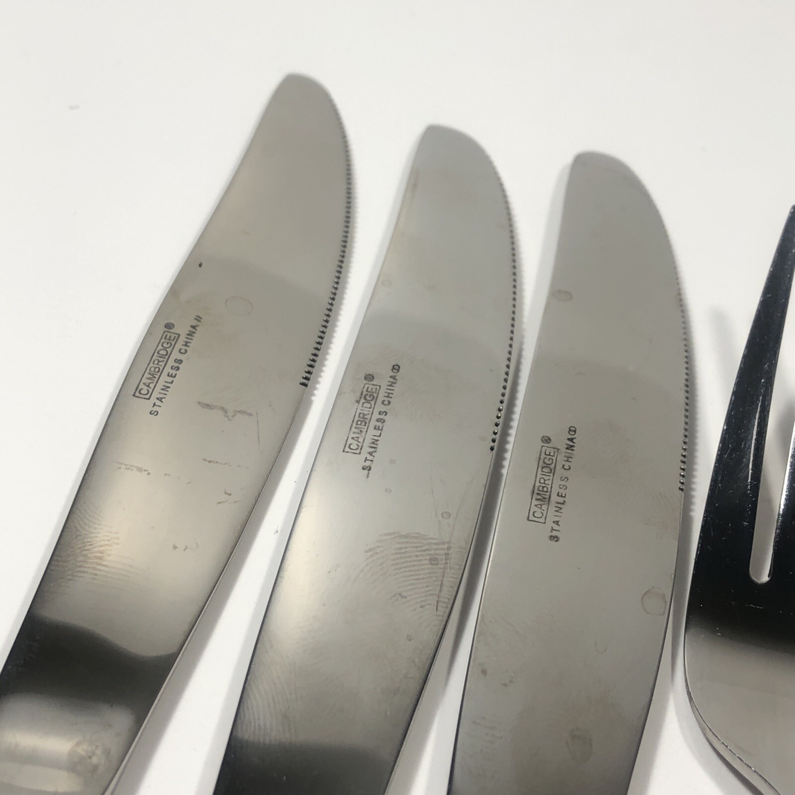 Cambridge Codie Stainless Flatware Spoon Fork Knife Lot 9 Misc Pieces (Z9) gallery