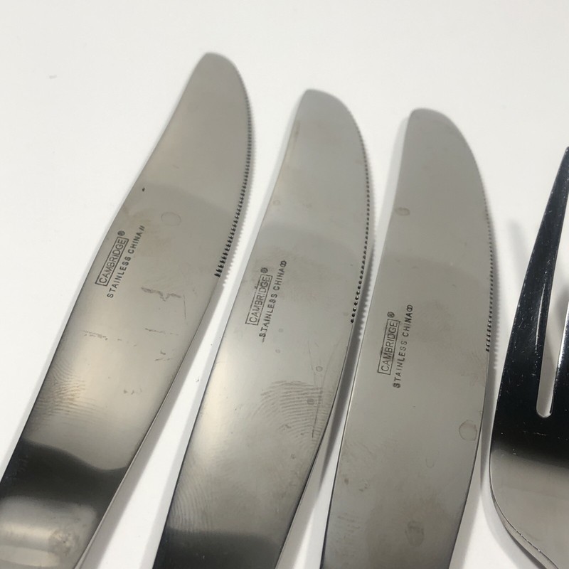 Cambridge Codie Stainless Flatware Spoon Fork Knife Lot 9 Misc Pieces (Z9) gallery