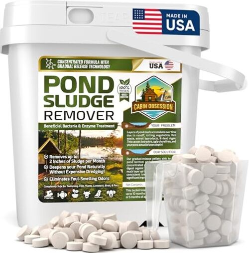 Pond Sludge Remover – 5 Pounds Beneficial Pond Bacteria & Enzyme 10 Scoops gallery