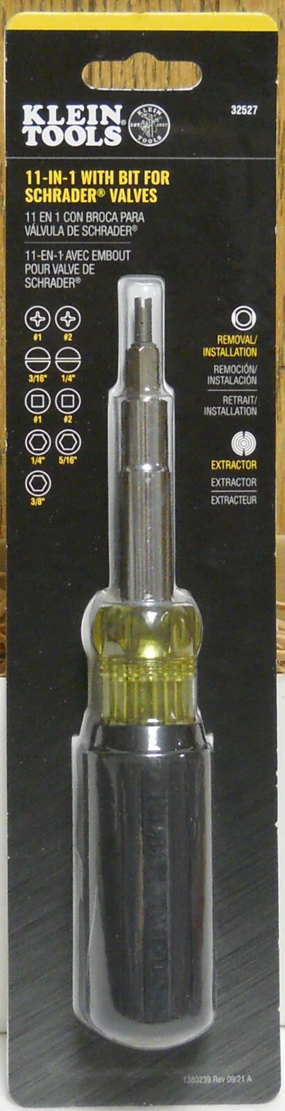 Klein Tools 11-in-1 Screwdriver/Nut Driver With Schrade Valve Core Tool 32527 gallery