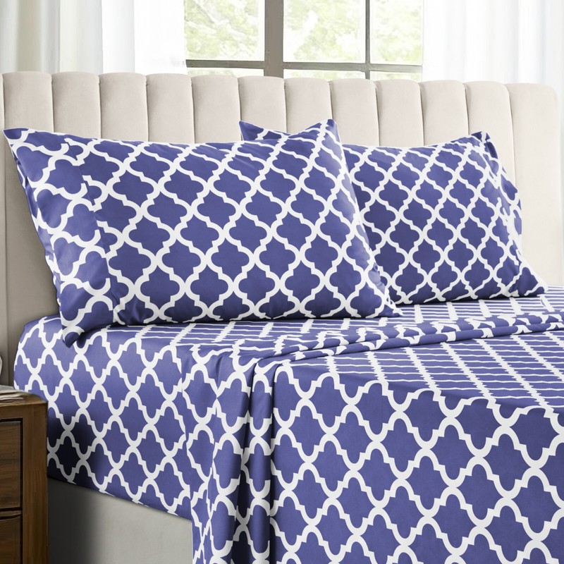 4 Piece Bed Sheet Set Microfiber Comfort 1800 Series Deep Pocket Hotel Bedsheets gallery