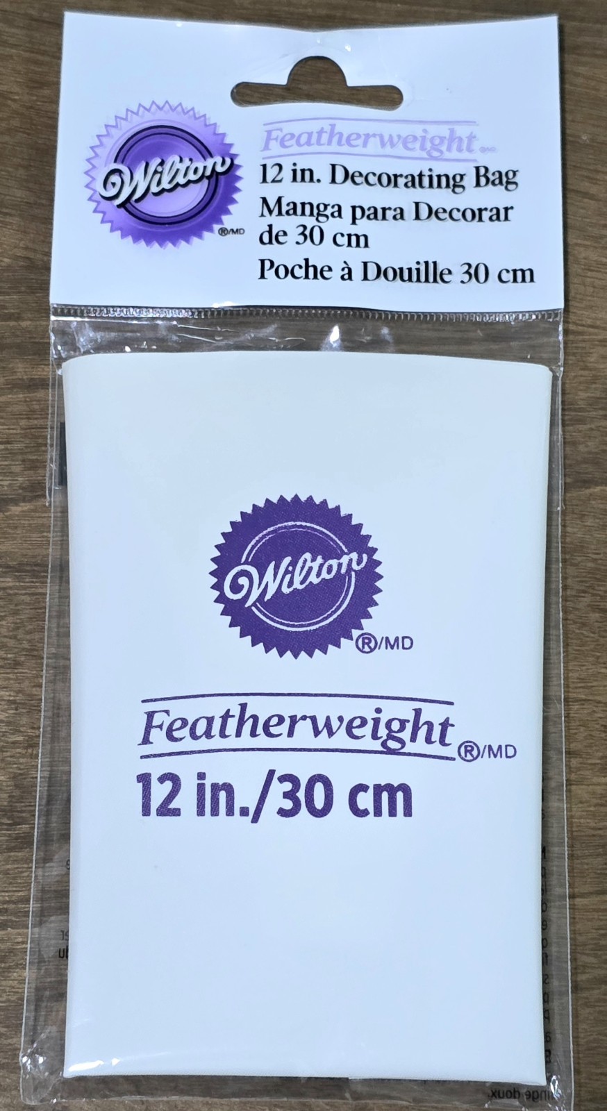 WILTON Cake Decorating Bag Featherweight 12" Inch White ~ New Factory Sealed gallery
