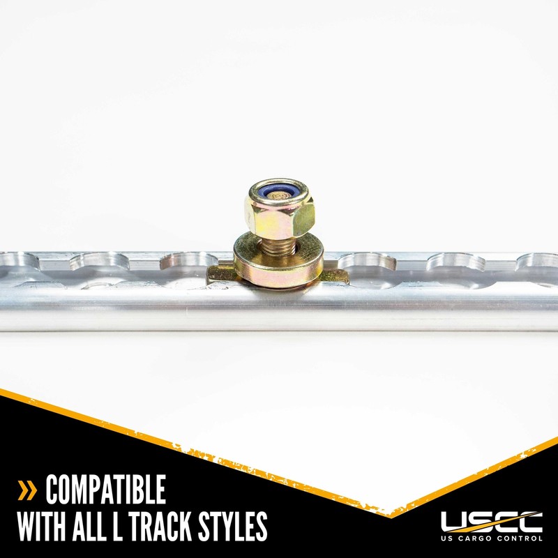 US Cargo Control L Track Double Lug Threaded Stud Fitting 10 PK - WLL 1,833 Lbs. gallery