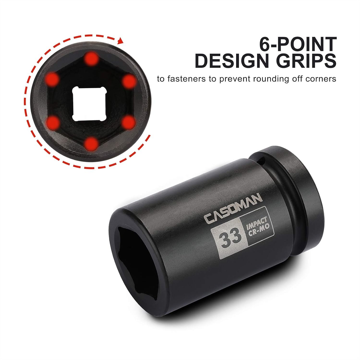 33mm Deep Impact Socket 1 Inch Drive Metric 6 Point Cr-Mo Heavy Duty (79 chars) gallery