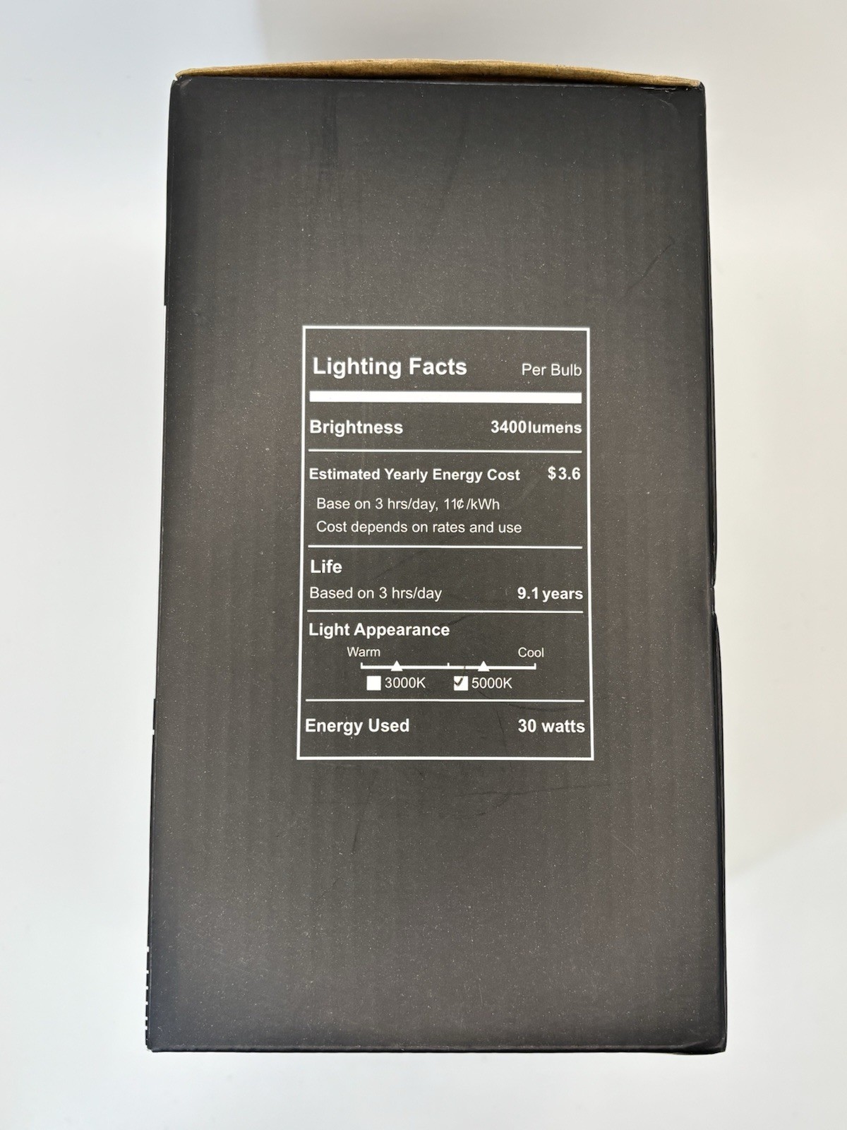 LED Lightbulb 30W 3000K/5000K 3400lm E26 Base 240° Beam Angle 120V 1 Bulb gallery