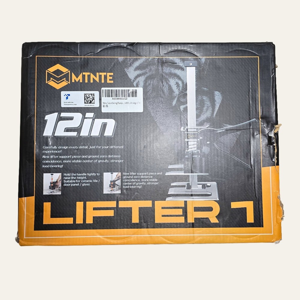 MTNTE 12" Labor Saving Arm Jack Lifter 2PC Hand Tool Tile Cabinet Drywall Lift