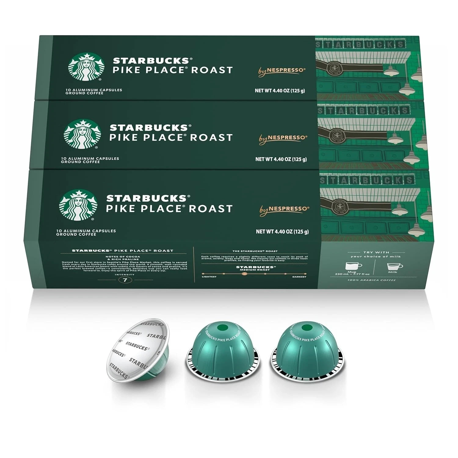 STARBUCKS Nespresso Vertuo, Pike Place Medium Roast Coffee 40ct. Pods BULK/LOOSE gallery