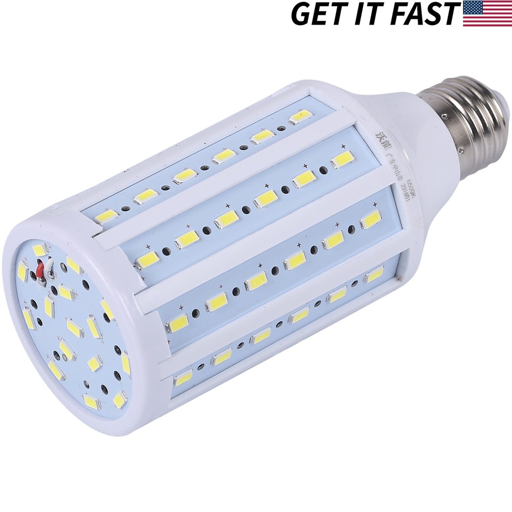 100W Eq. LED Bulb 75-Chip Corn Light E26 1850lm 17W Cool Neutral White 4000K
