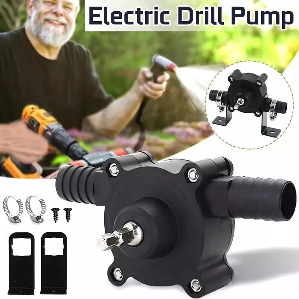 Electric Hand Drill Drive Self Priming Water Pump Oil Fluid Transfer Pumps Tool gallery