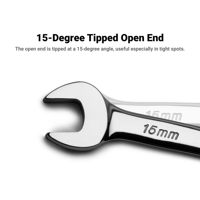 Capri Tools Combination Wrench Set, 19-Piece, Metric, Heavy-Duty Canvas Pouch gallery