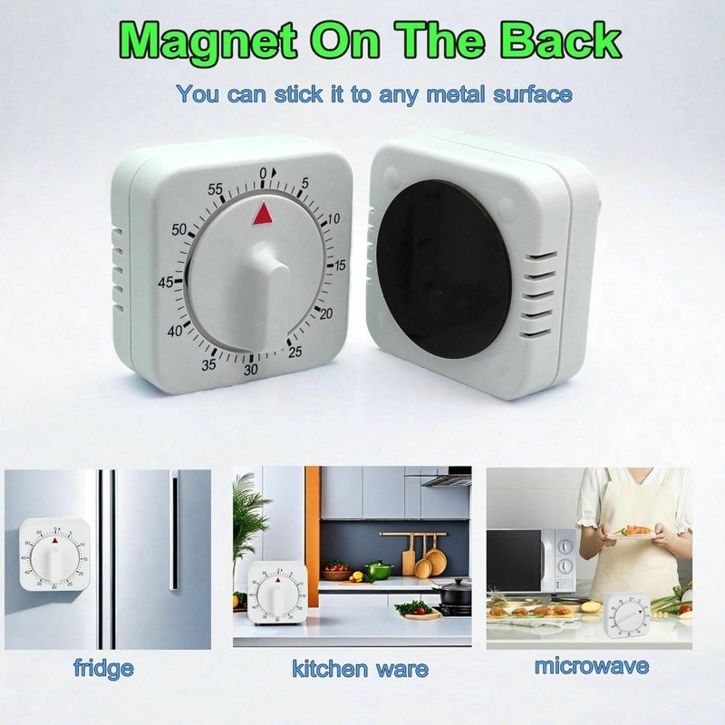 60 Minute Mechanical Kitchen Timer Manual Wind Up Analog Cooking Timer Clock gallery