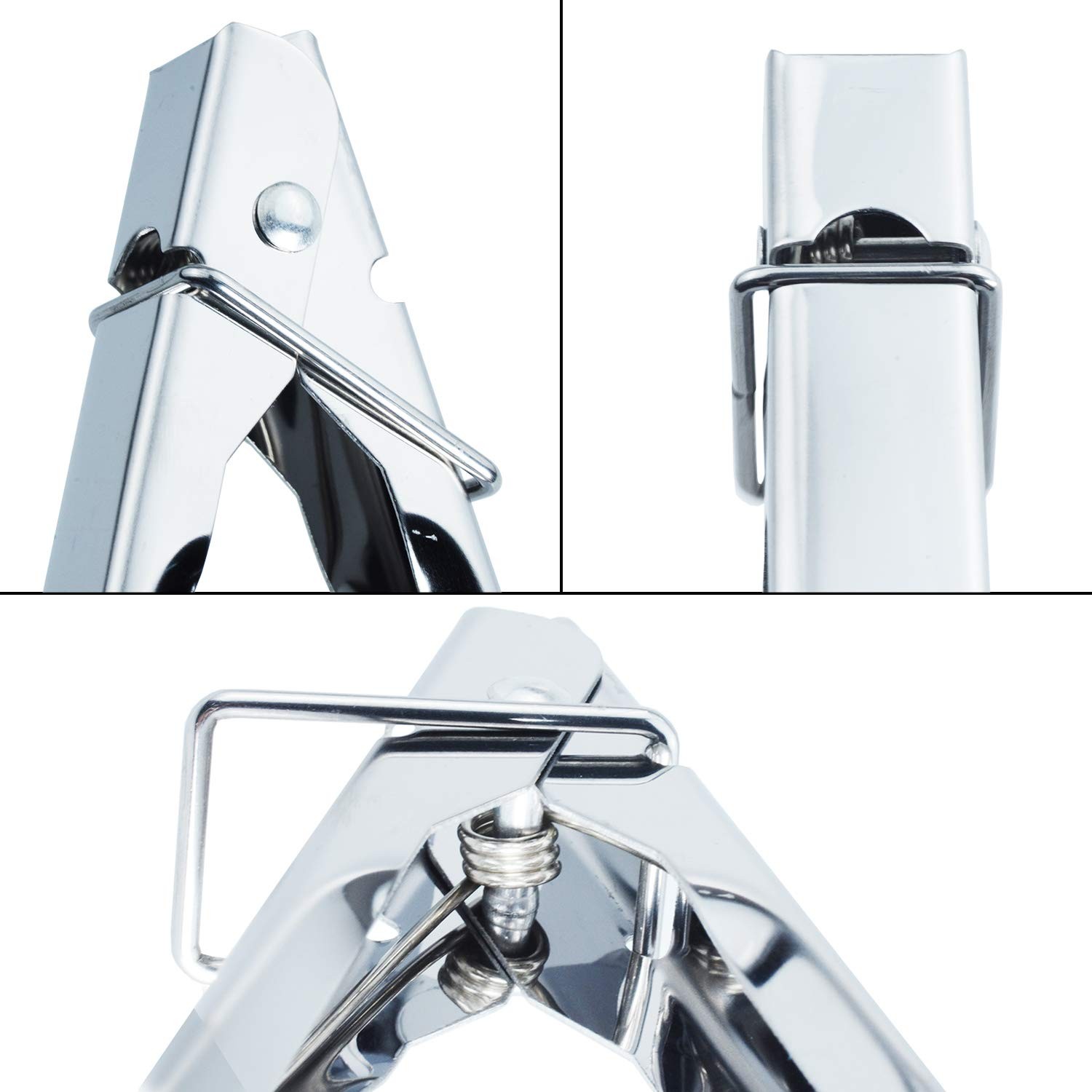 3 Pack 9 Inch Stainless Steel Kitchen Tongs Non Slip Metal Food Cooking Tongs gallery